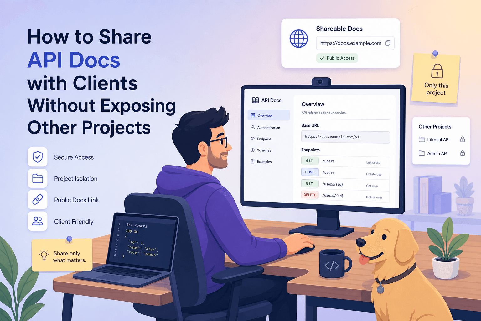 How to Share API Docs with Clients Without Exposing Other Projects